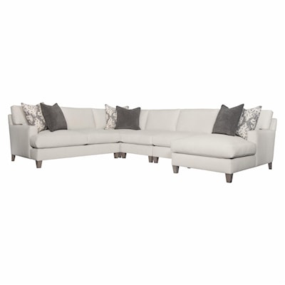 Bernhardt Plush Mila Fabric Sectional