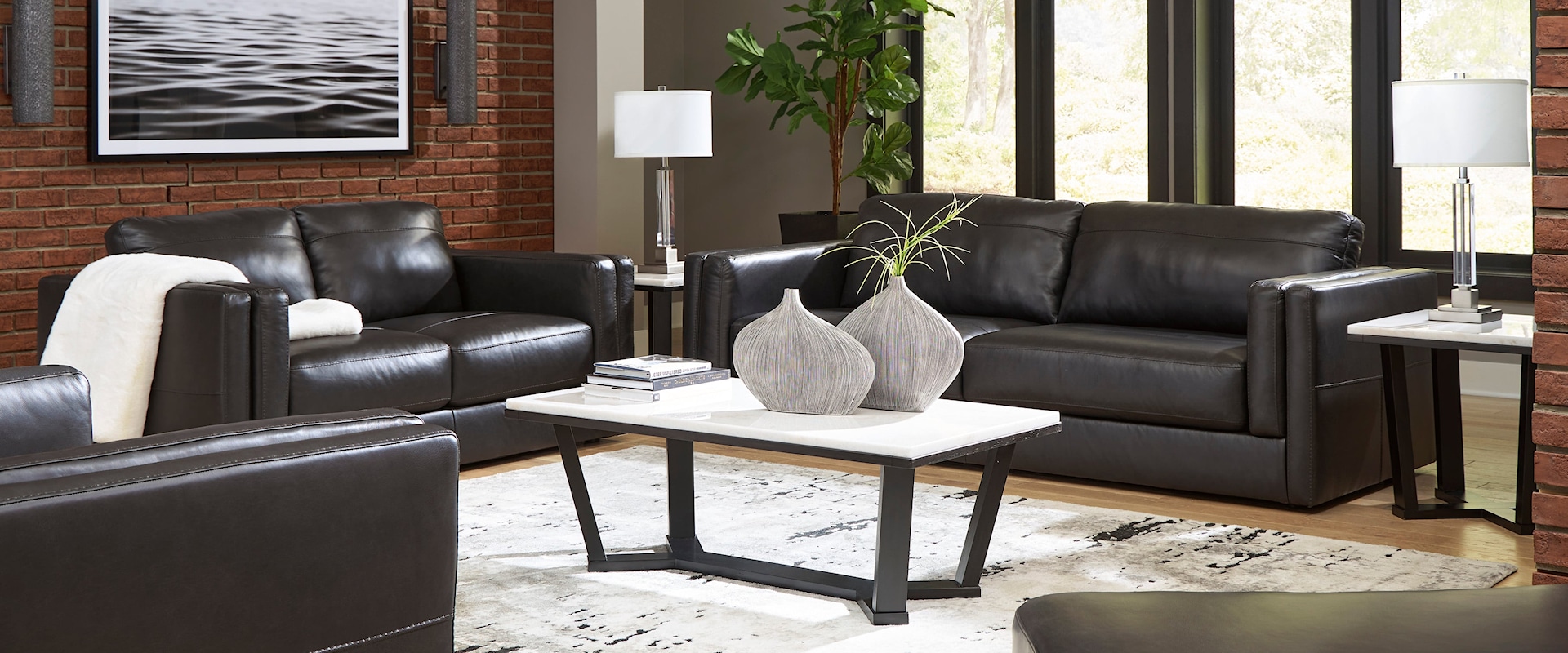 Contemporary 3-Piece Living Room Set