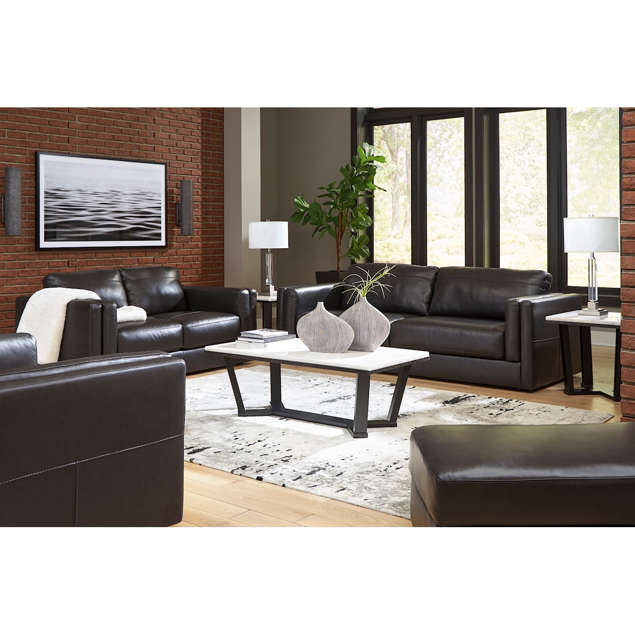 Ashley Furniture Signature Design Amiata Living Room Set