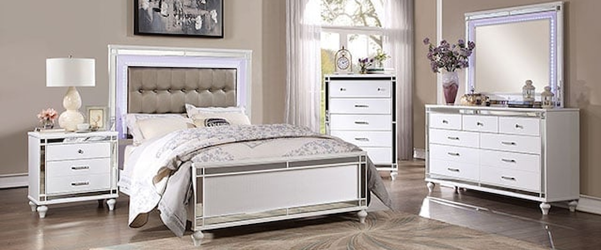 Contemporary California King Bedroom Group