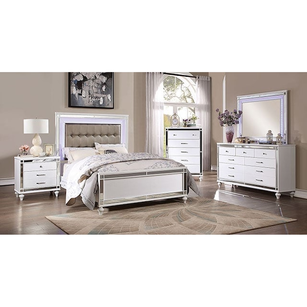 Furniture of America Brachium California King Bedroom Group