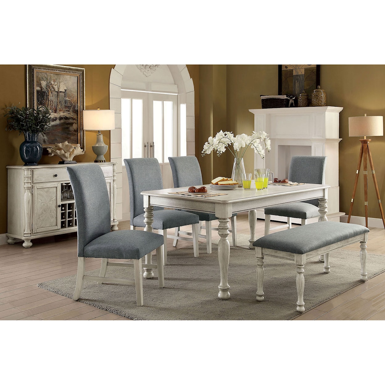 Furniture of America Kathryn Upholstered Benches