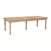 Farmhouse Solid Thick Table Top w/ Turned Legs (Set of 5)