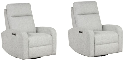 Casual Power Swivel Glider Recliner (Set of 2)