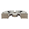 Ashley Furniture Signature Design Calworth 7-Piece Outdoor Sectional