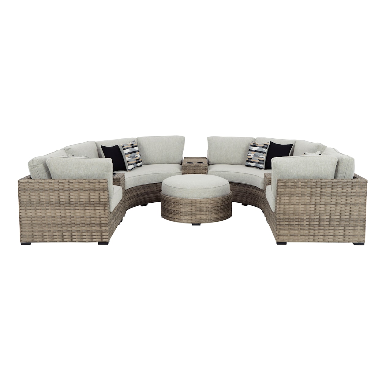 Signature Design by Ashley Calworth 7-Piece Outdoor Sectional