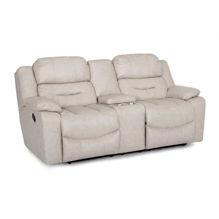 Casual Power Reclining Loveseat w/Integrated USB Port