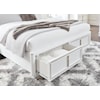 Ashley Furniture Signature Design Chalanna California King Upholstered Storage Bed