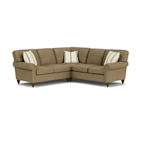 Transitional L-Shaped Sectional Sofa