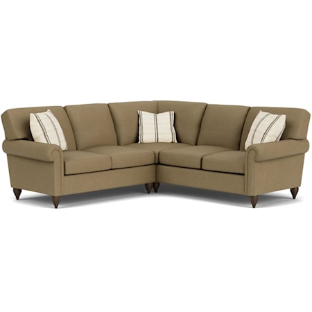 Transitional L-Shaped Sectional Sofa