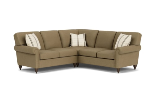 Transitional L-Shaped Sectional Sofa