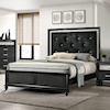 Crown Mark Lila Queen Upholstered Panel Bed