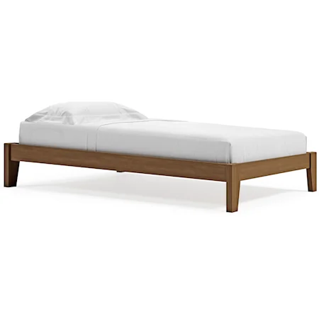 Contemporary Solid Wood Twin Platform Bed