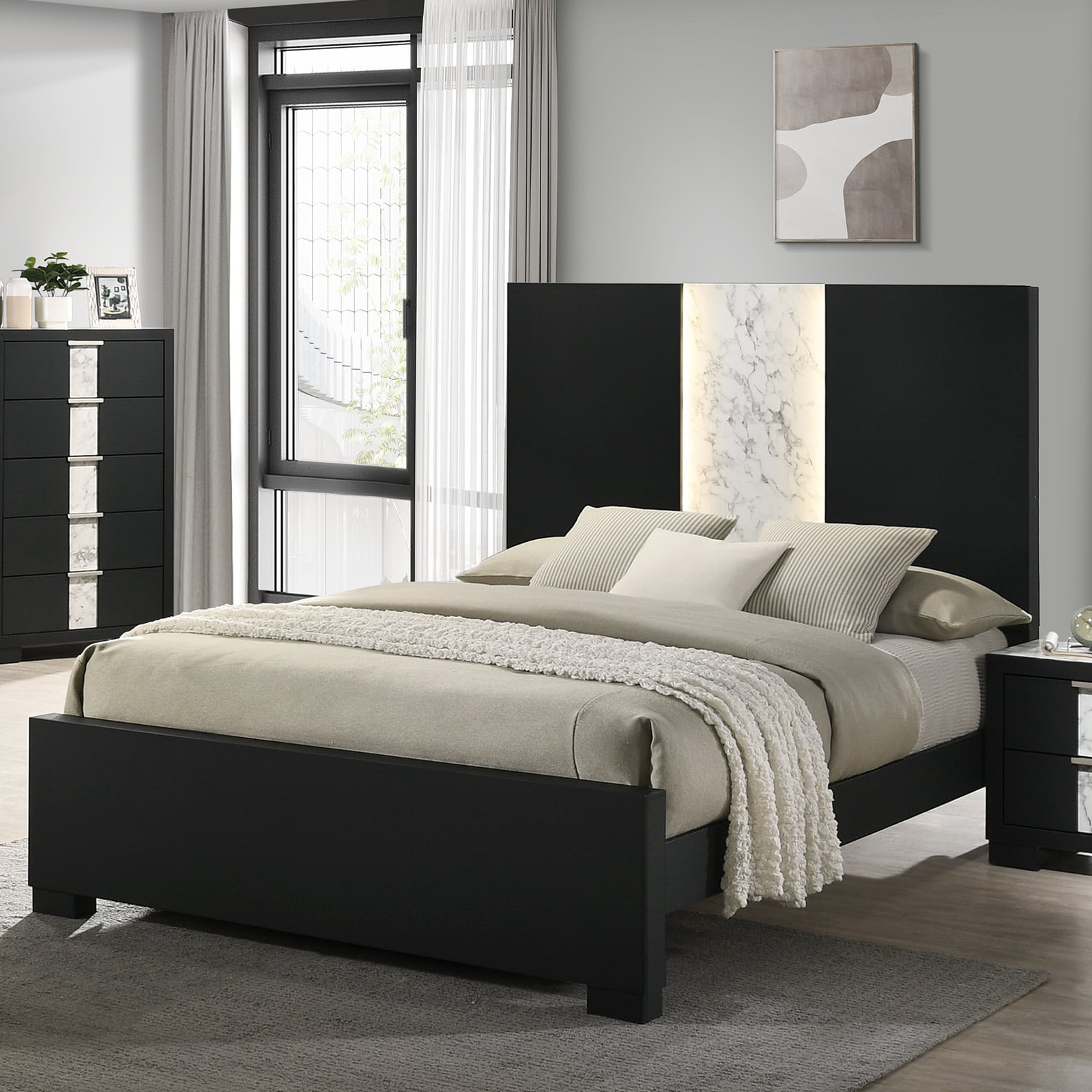 Crown Mark Rangley Queen Panel Bed