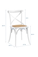 Modway Gear Rustic Dining Side Chair