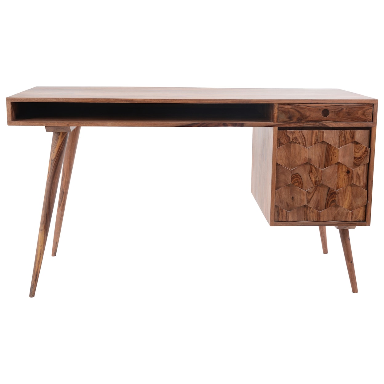 Moe's Home Collection O2 Table Desk with File Drawer
