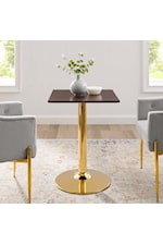 Modway Verne 28" Artificial Marble Dining Table