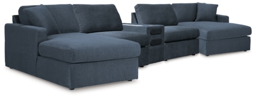 5 Piece Sectional With Audio Console