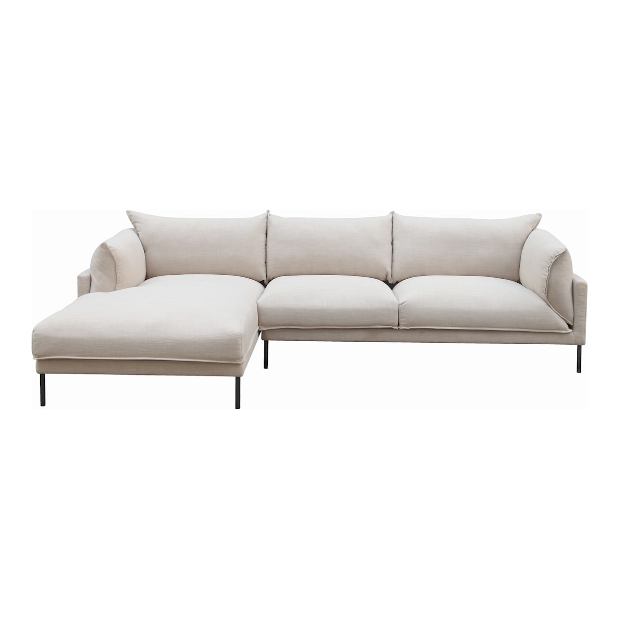 Moe's Home Collection Jamara Jamara Sectional Left Sandy Beige