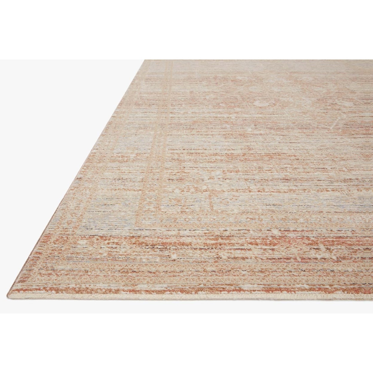 Reeds Rugs Faye 2'7" x 10'0" Terracotta / Sky Rug