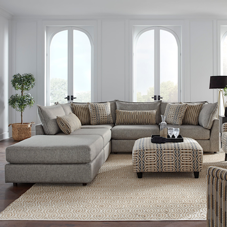 5-Piece Sectional with Ottoman