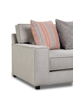 Elements 572 Transitional Loveseat With Chaise