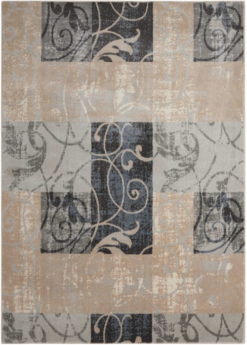 9'3" x 12'9" Multicolor Rectangle Rug