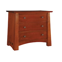 Mid-Century Modern 3-Drawer Nightstand