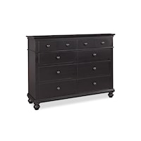 Traditional 8-Drawer Chesser with Drop-Down Drawer Fronts