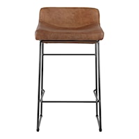 Counter Stool Open Road Brown Leather-M2