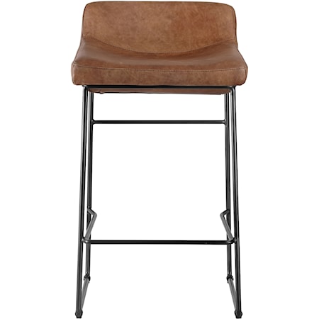 Counter Stool Open Road Brown Leather-M2