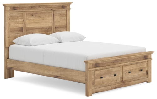 Queen Panel Storage Bed