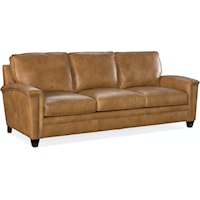 Transitional Stationary Sofa with Nailhead Trim