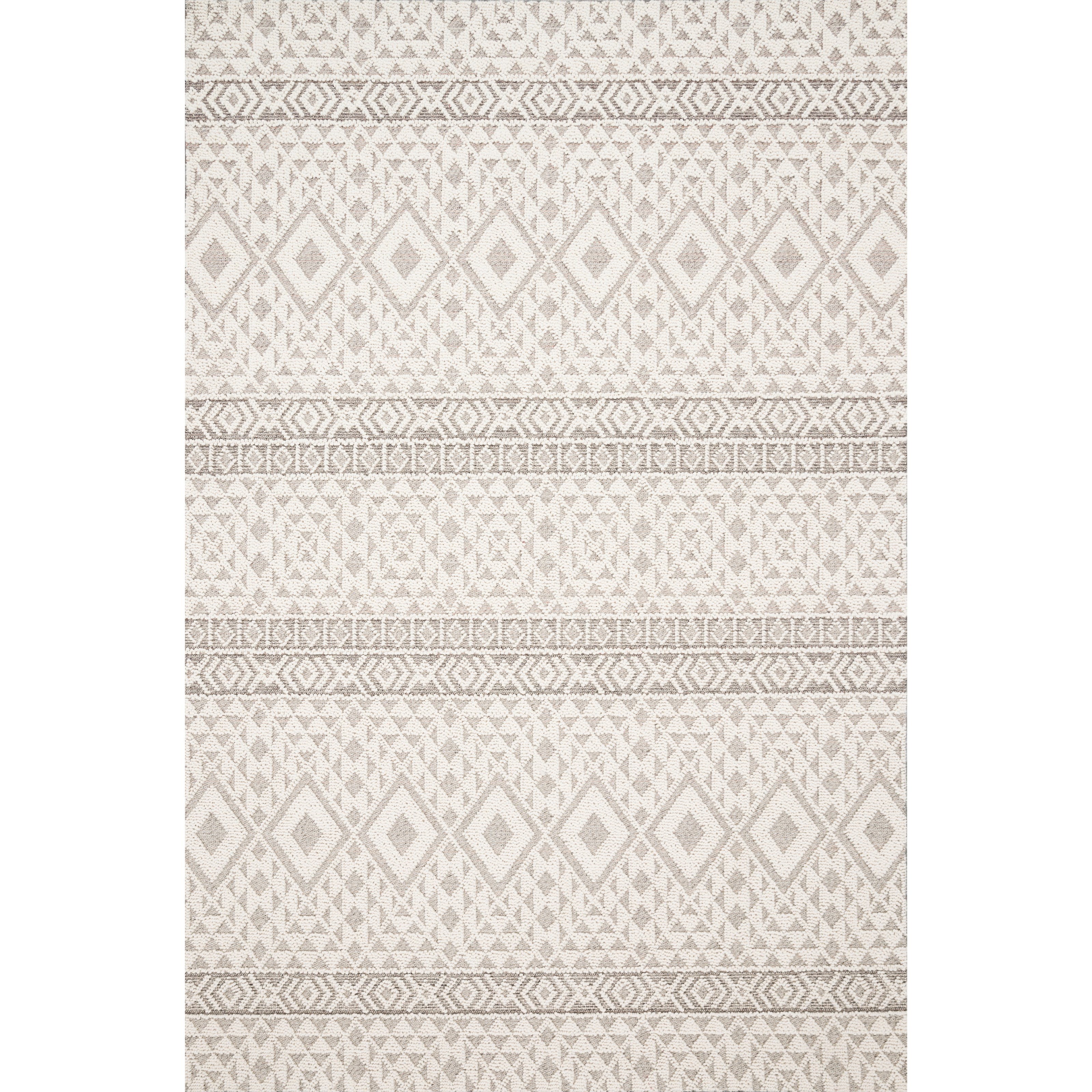 Loloi Rugs Cole 9'6" x 12'8" Silver / Ivory Rug