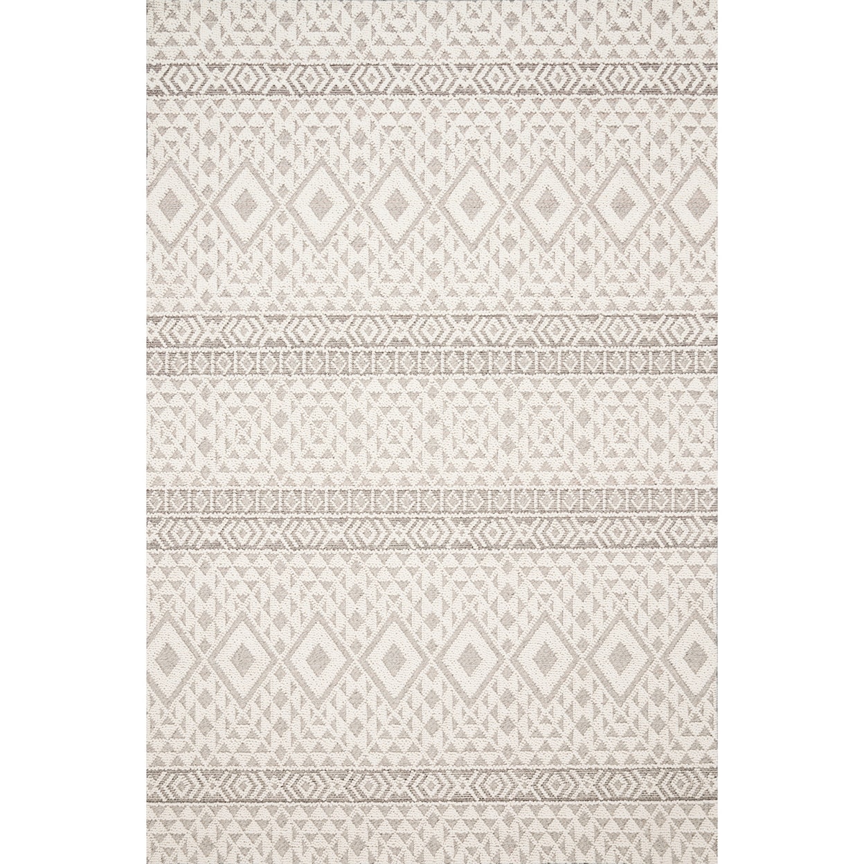 Loloi Rugs Cole 9'6" x 12'8" Silver / Ivory Rug