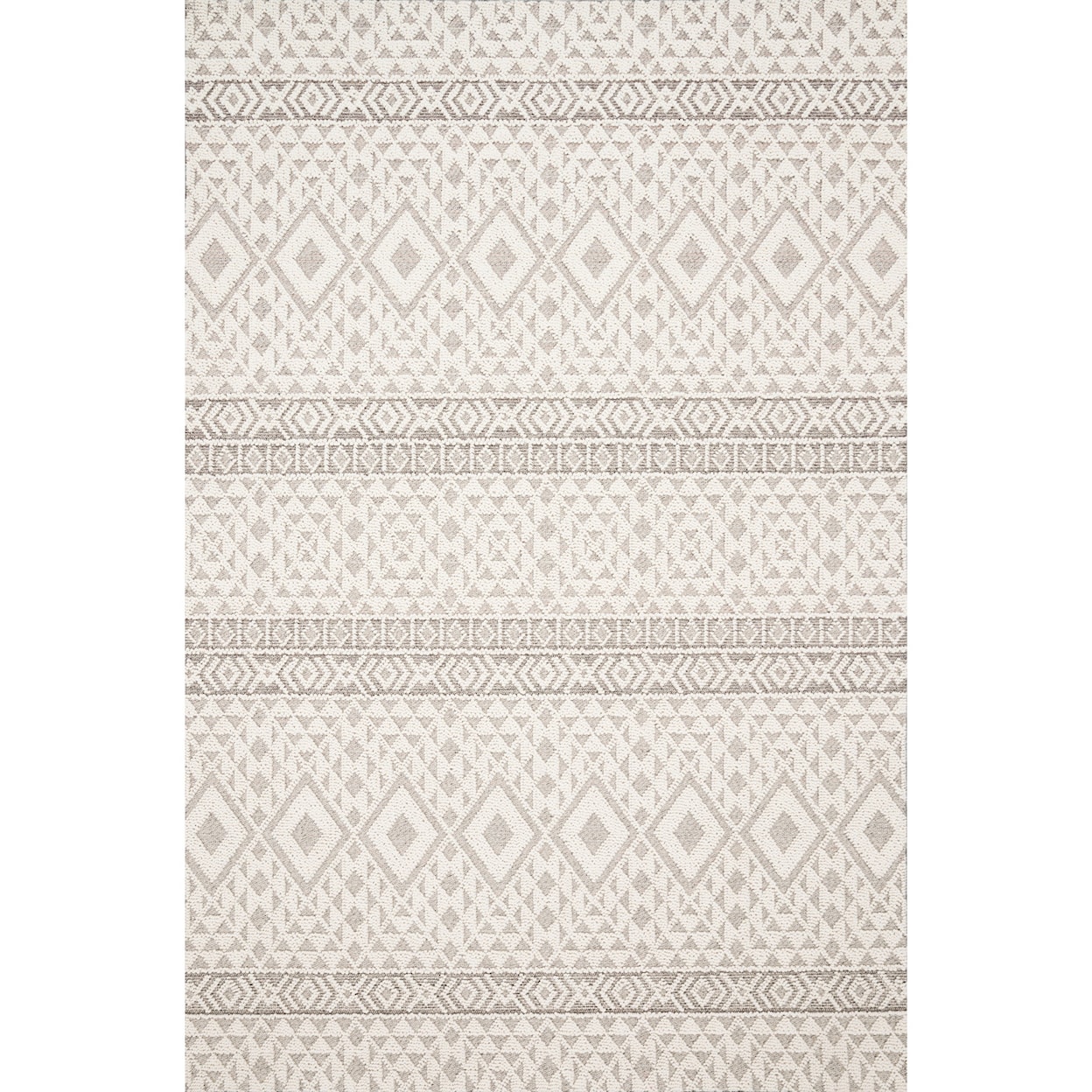 Reeds Rugs Cole 9'6" x 12'8" Silver / Ivory Rug