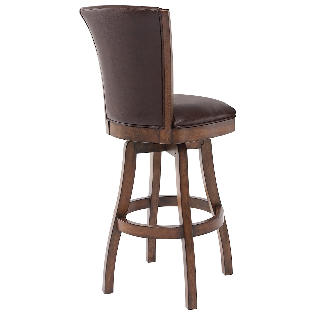 Armen Living Raleigh 26" Counter Height Swivel Wood Barstool