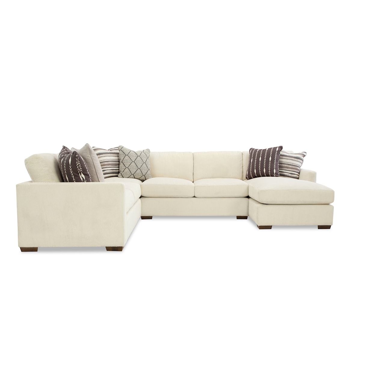 Hickorycraft 783950 5-Seat Sectional Sofa with LAF Chaise