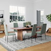 Accentrics Home Accents Double Slab Pedestal Base Dining Table