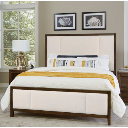 Queen Upholstered Panel Bed