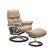 Stressless by Ekornes Stressless Ruby Medium Ruby Signature Recliner & Ottoman