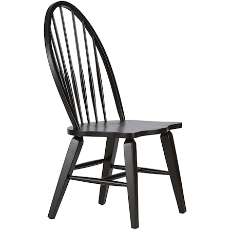 Mission Style Windsor Back Side Chair