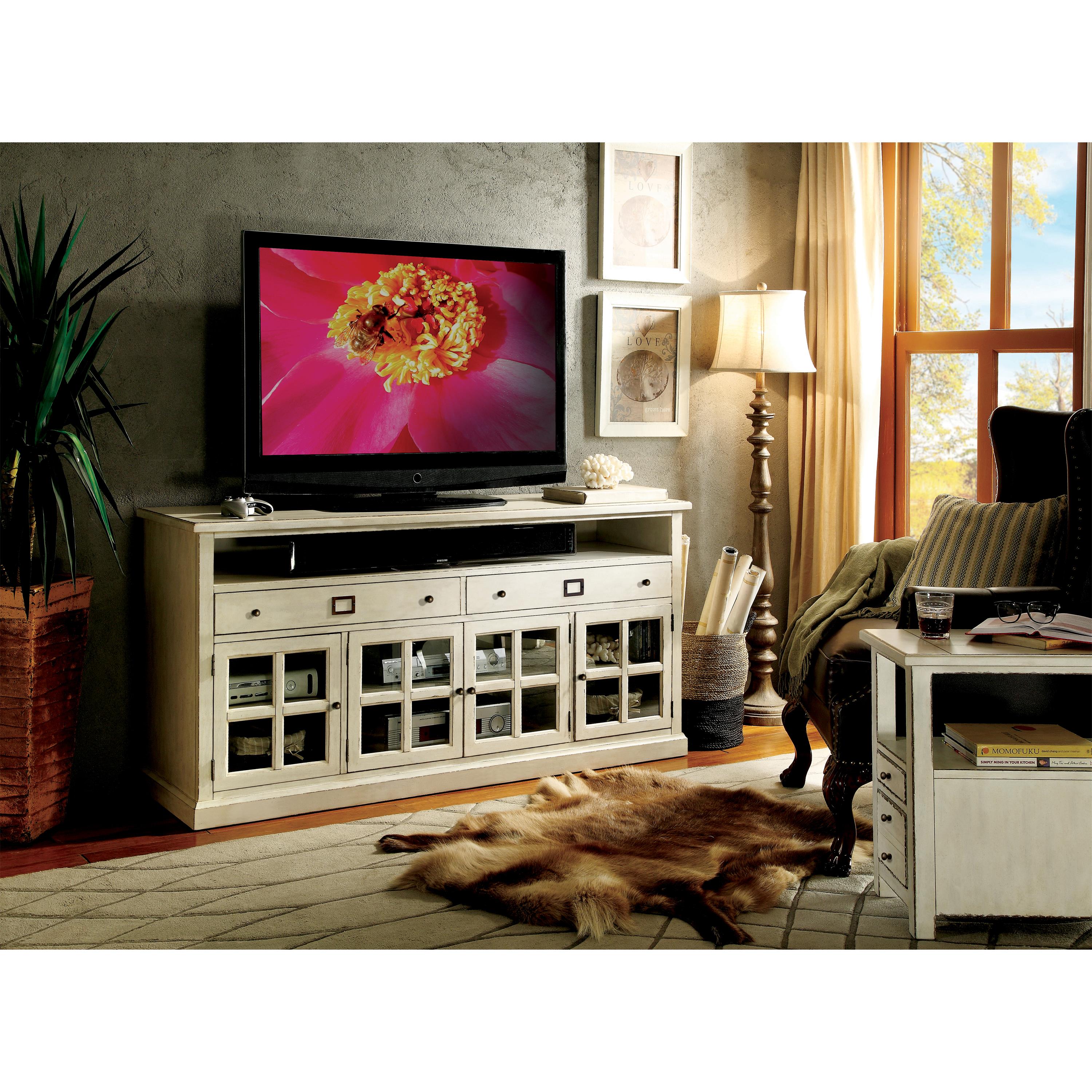 Riverside Furniture Sullivan ENT22541 68Inch TV Console with Mullioned