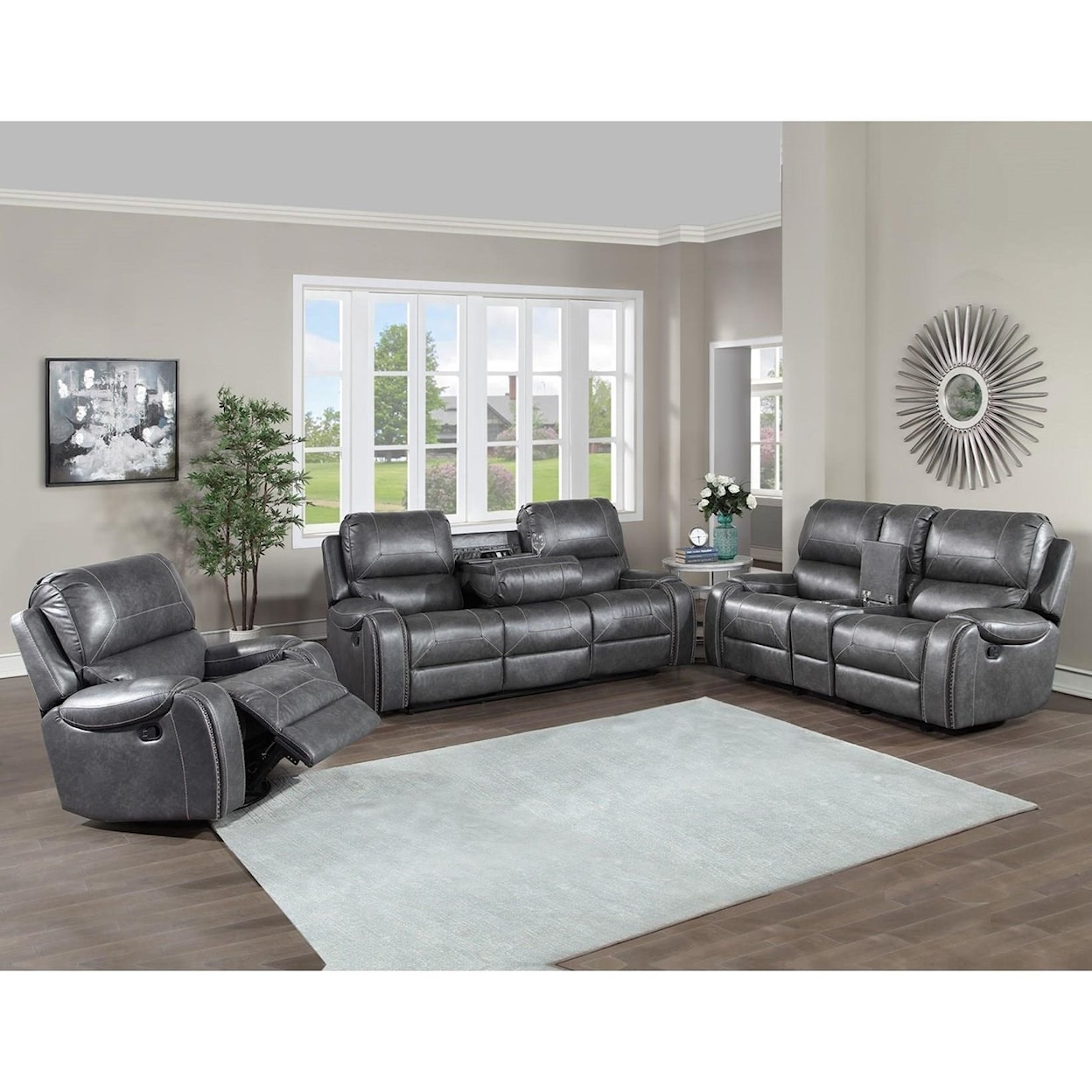 Steve Silver Keily Manual Motion Recliner Sofa