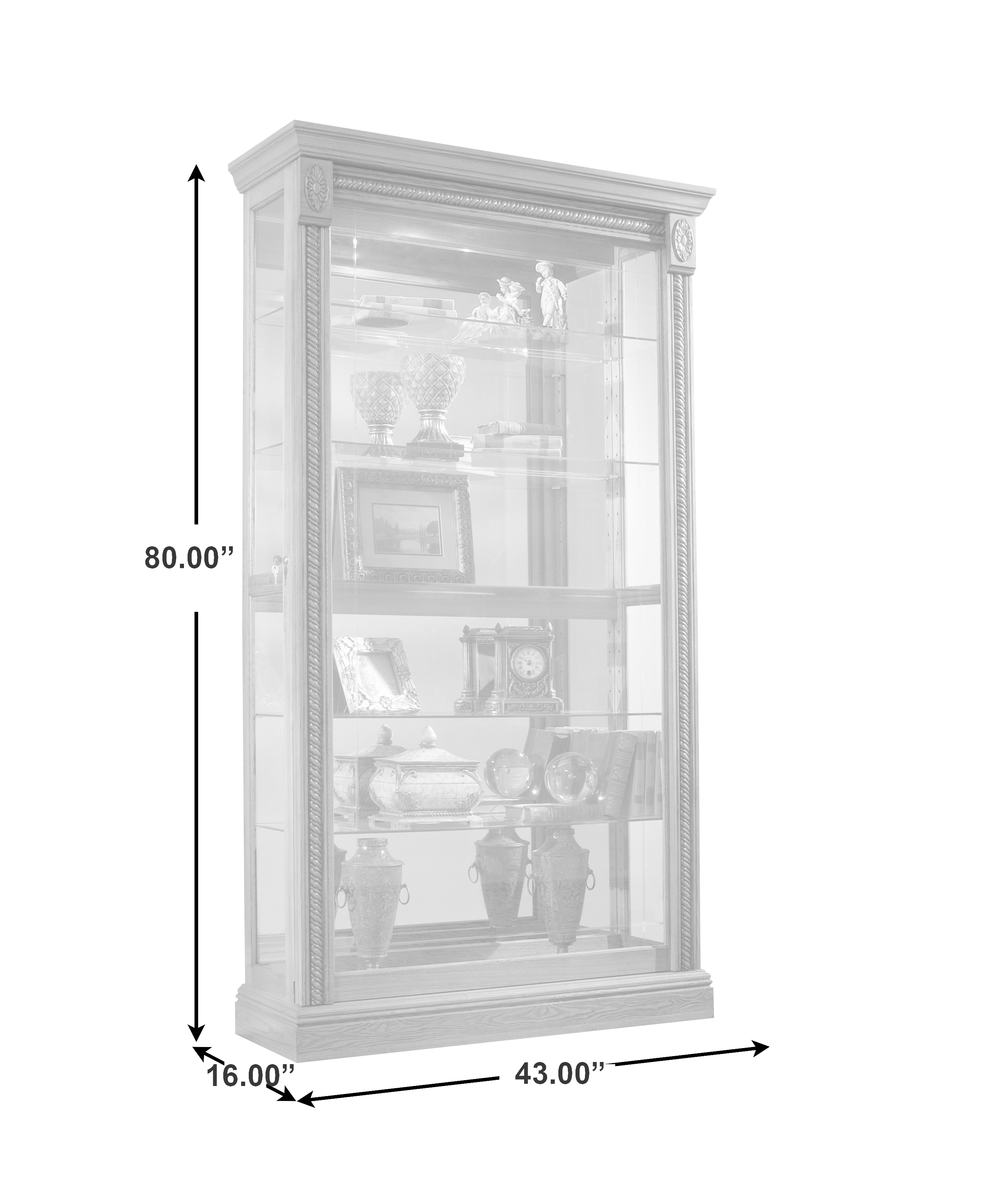Two-Way Sliding Door Curio