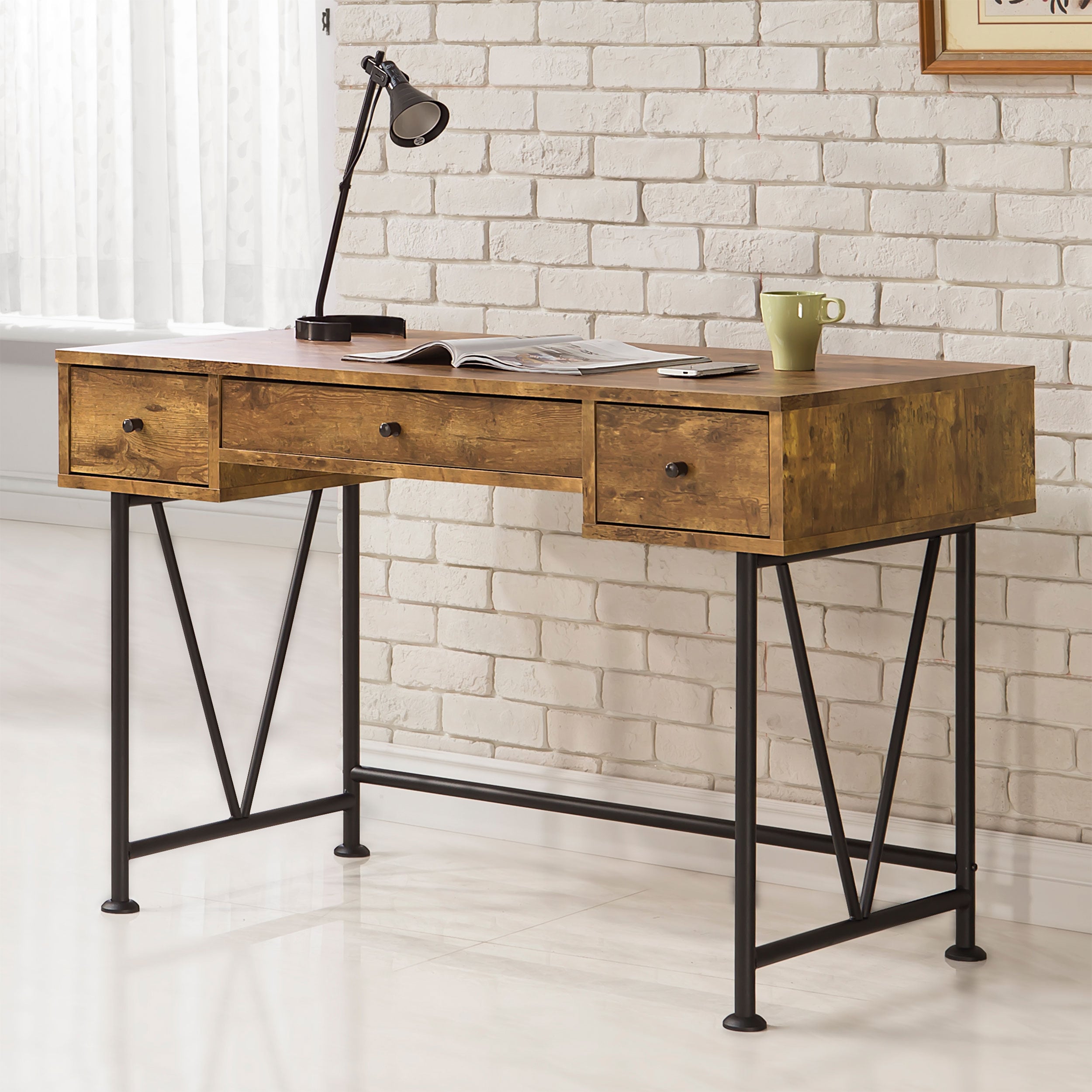 47-inch 3-drawer Writing Desk