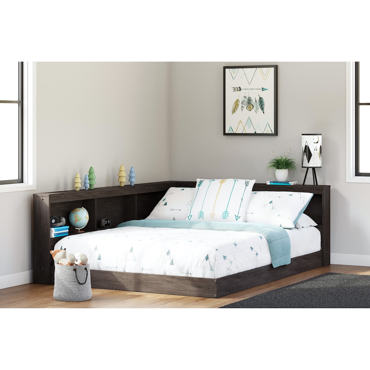 Ashley Furniture Signature Design Piperton Full Bookcase Storage Bed