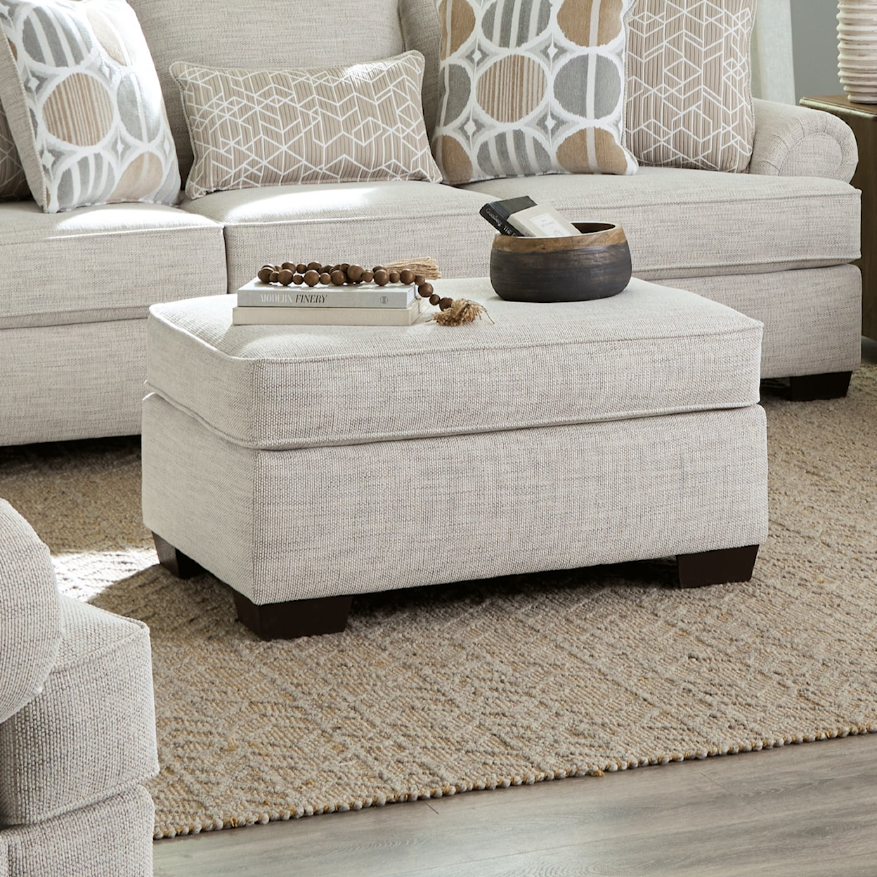 Behold Home 1082 Kirsty Cotton Ottoman
