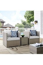 Modway Repose 6 Piece Outdoor Patio Sectional Set