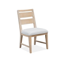Contemporary Side Dining Chair with Upholstered Seat